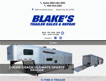 Tablet Screenshot of blakestrailer.com